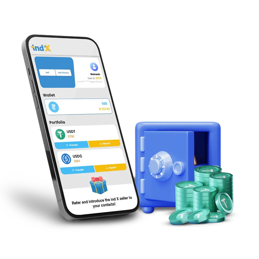 INDX mobile wallet security